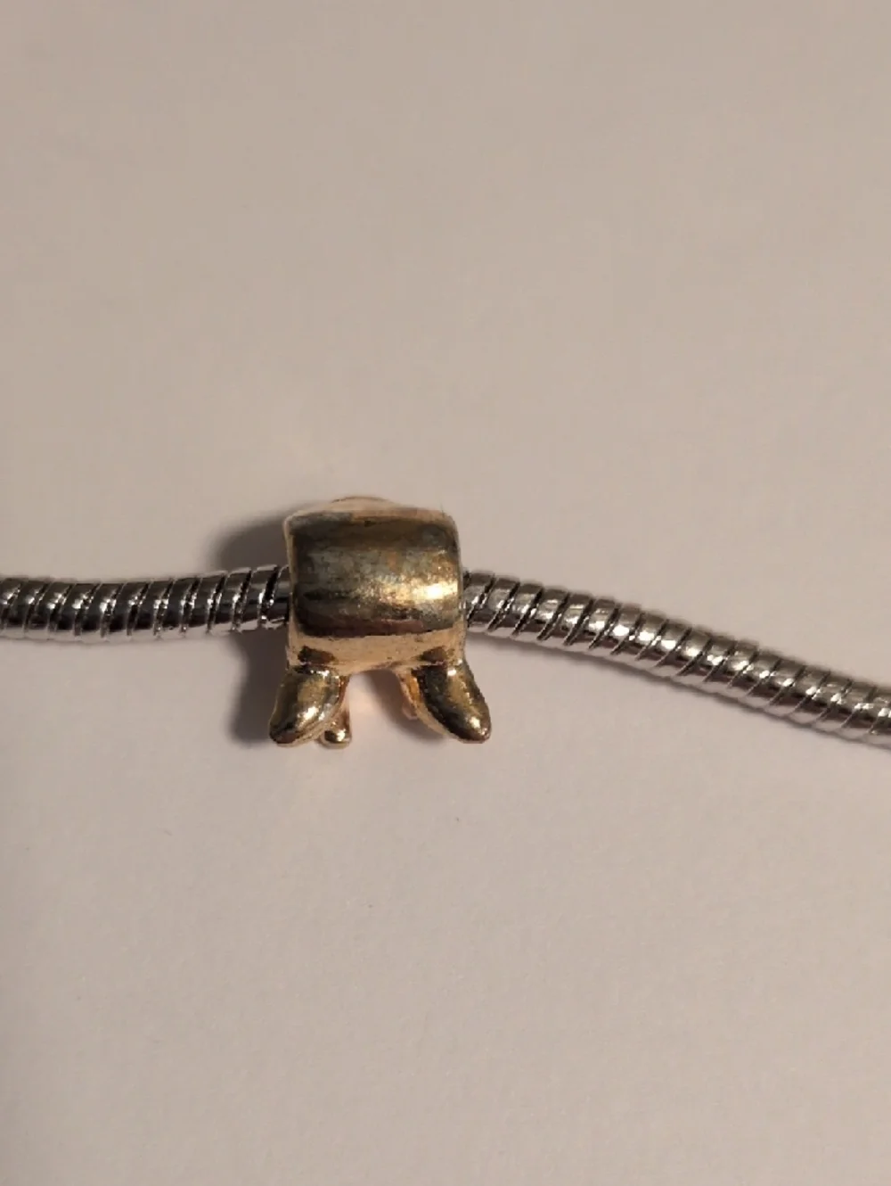 Gold Reindeer Head Charm for‎ Pandora Style Bracelet